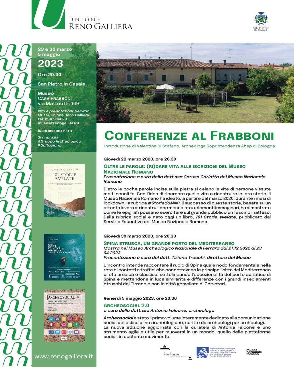 Conferenze al Frabboni marzo maggio 2023 ok